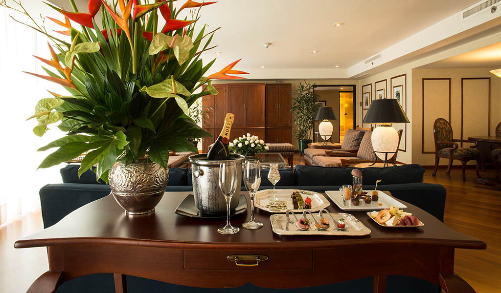 Presidential Suite Living Room at Swissotel Lima