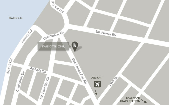 Swissotel Map Izmir