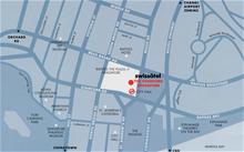 Map of the Swissotel Stamford Singapore hotel