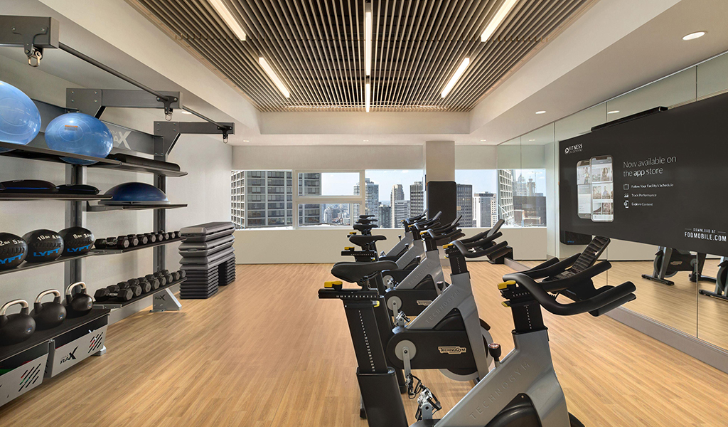 Centre de remise en forme du penthouse