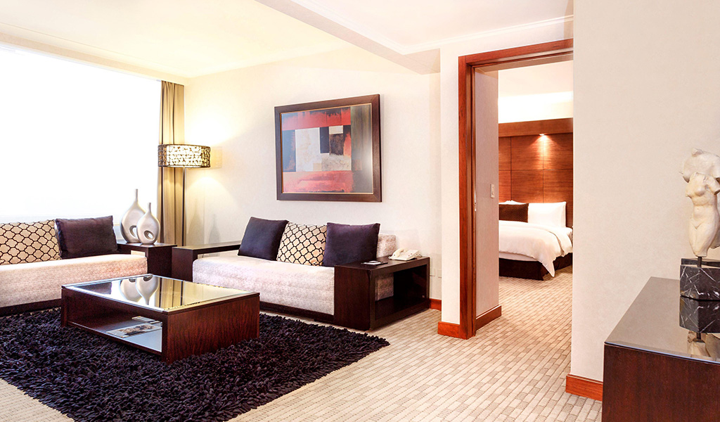 1 Bedroom Executive Suite Bedroom at Swissotel Quito