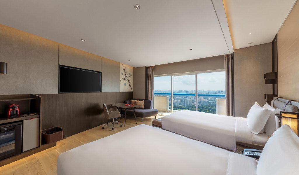 L’une des plus grandes chambres de Marina Bay