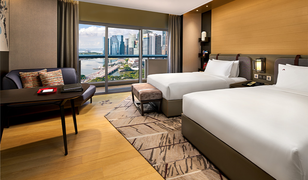 L’une des plus grandes chambres de Marina Bay