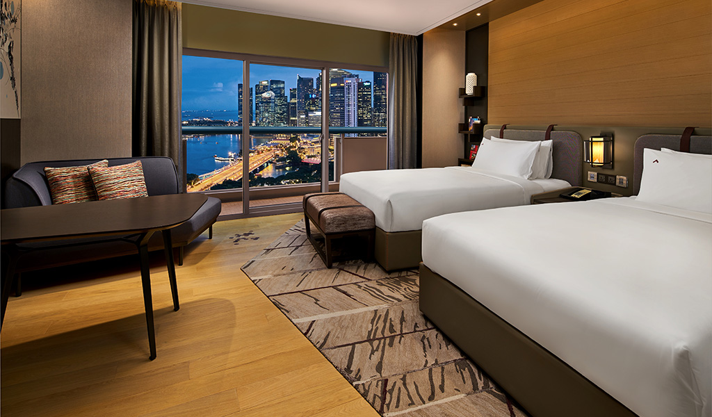 L’une des plus grandes chambres de Marina Bay