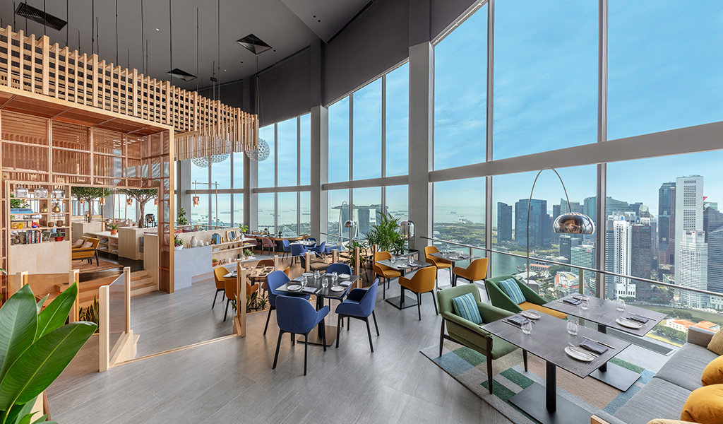 SKAI | El restaurante más alto de Singapur | Con vistas de Marina Bay