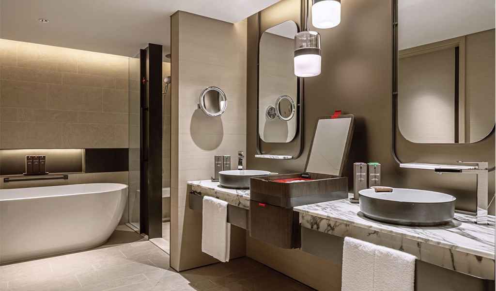 Salle de bain d’une suite Skyline