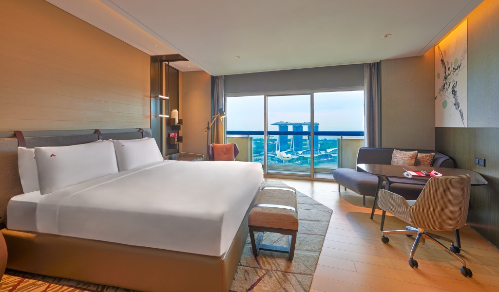 Swiss Prestige Zimmer, Blick auf Marina Bay | Swissôtel The Stamford