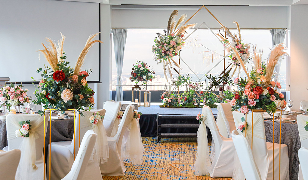 Boda con temática de romance elegante